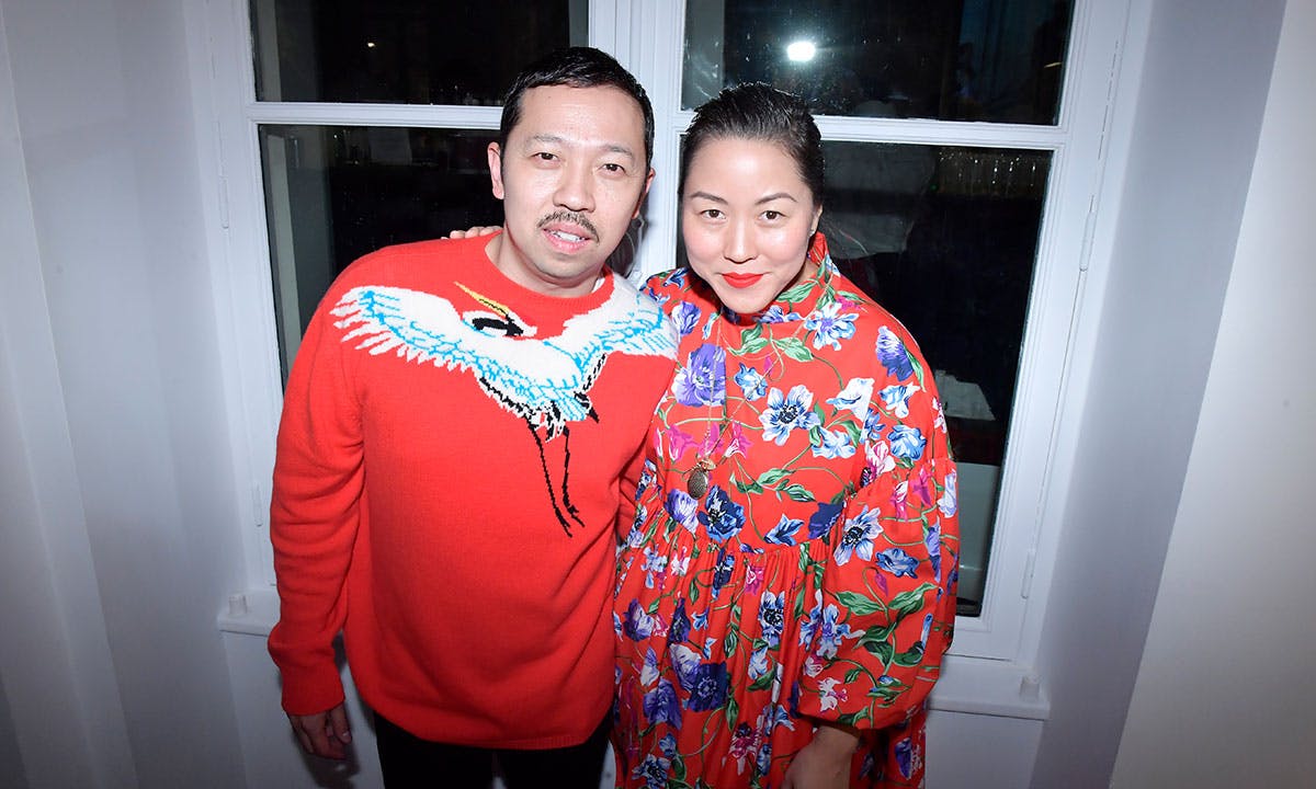 Humberto Leon Carol Lim leaving kenzo opening ceremony