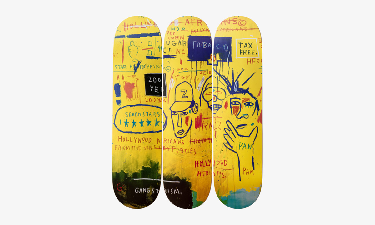 jmb decks feat Jean-Michel Basquiat Estate the skateroom