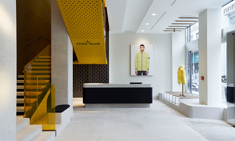 stone island milan store feature