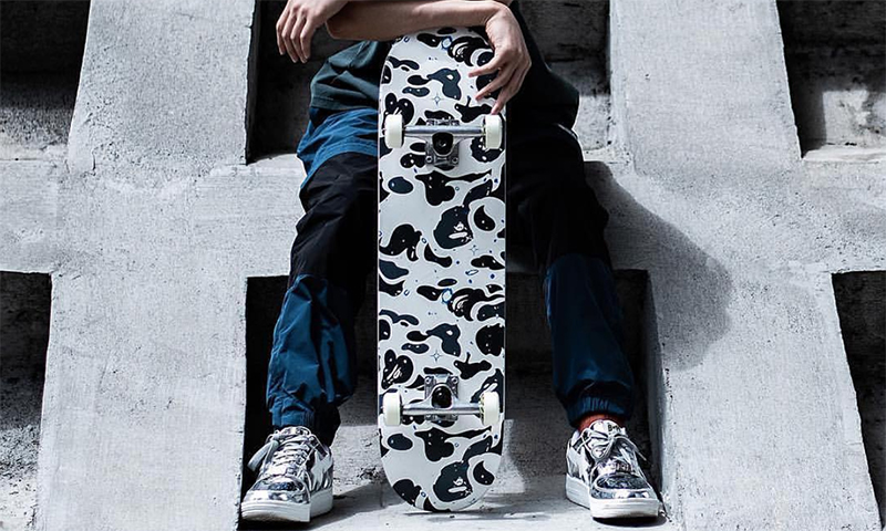 BAPE Debuts Space CAMO Skateboard Releasing This Week
