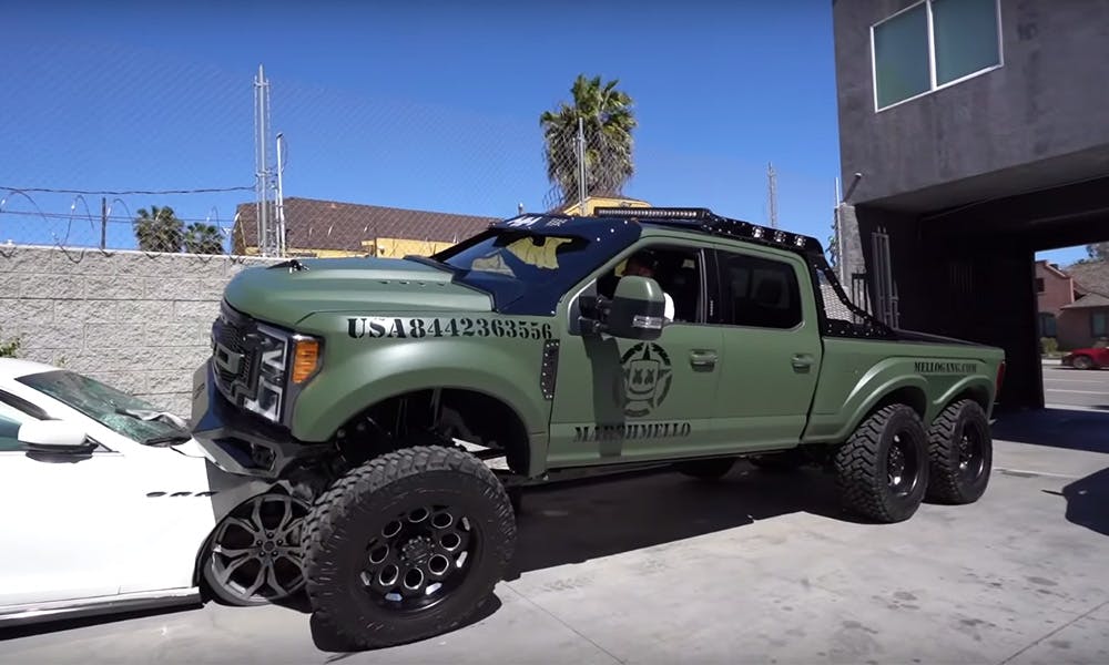 marshmello custom ford truck