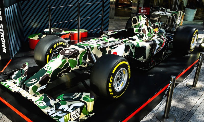 bape formula one race car