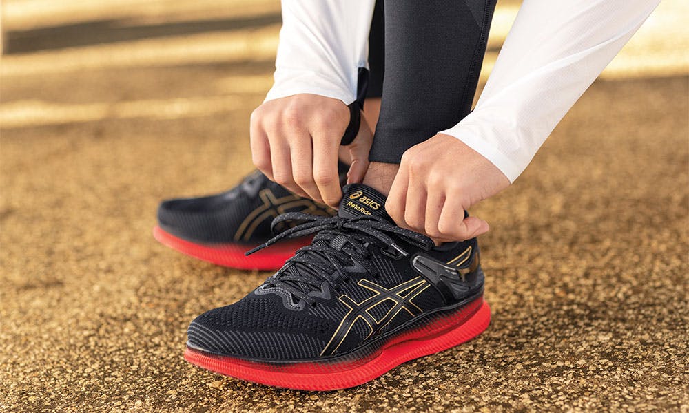 asics metaride featured running shoes