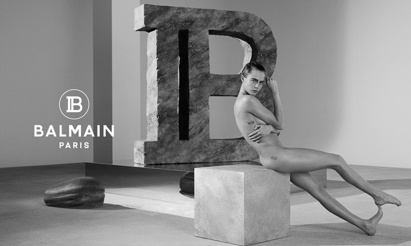 cara delevingne balmain spring 2019 campaign feature Olivier Rousteing