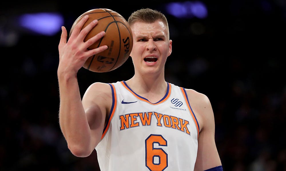 new york knicks kristaps porzingis trade twitter reacts nba