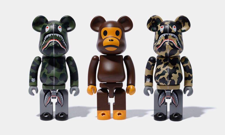 bape medicom toy bearbrick 1st camo shark baby milo A Bathing Ape