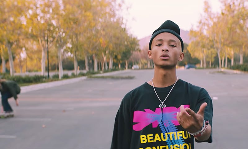 jaden smith a calabasas freestyle video