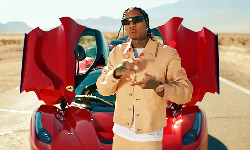 tyga floss in the bank video