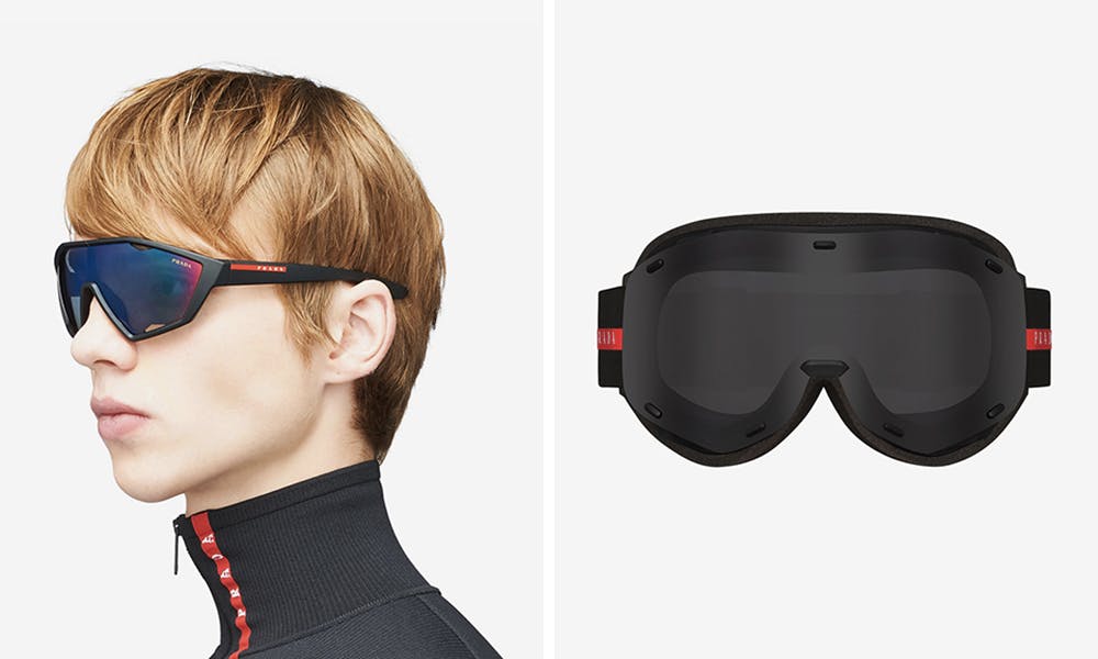 prada linea rossa eyewear feat