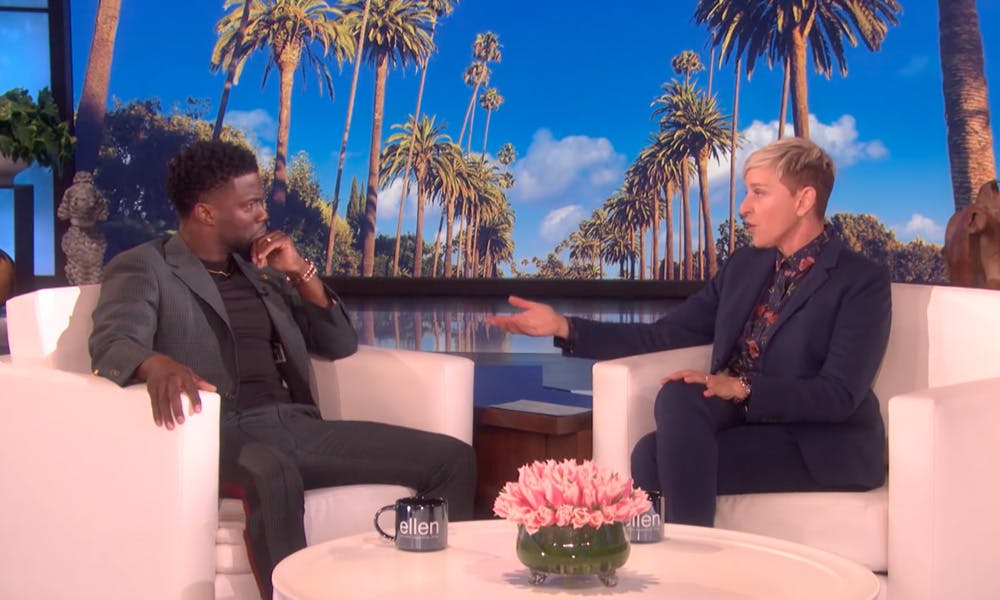 kevin hart ellen feat Ellen Degeneres oscars