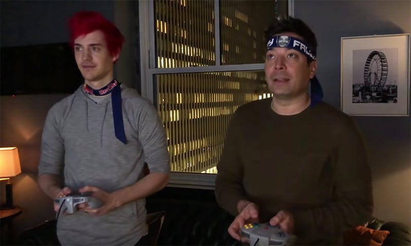 ninja jimmy fallon play retro video games feature