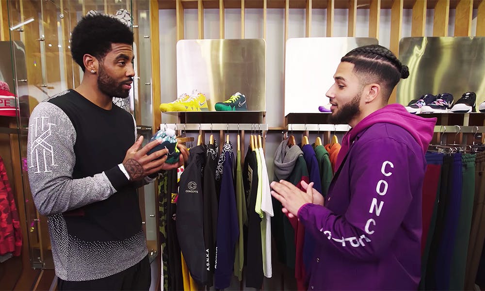 kyrie irving sneaker shopping