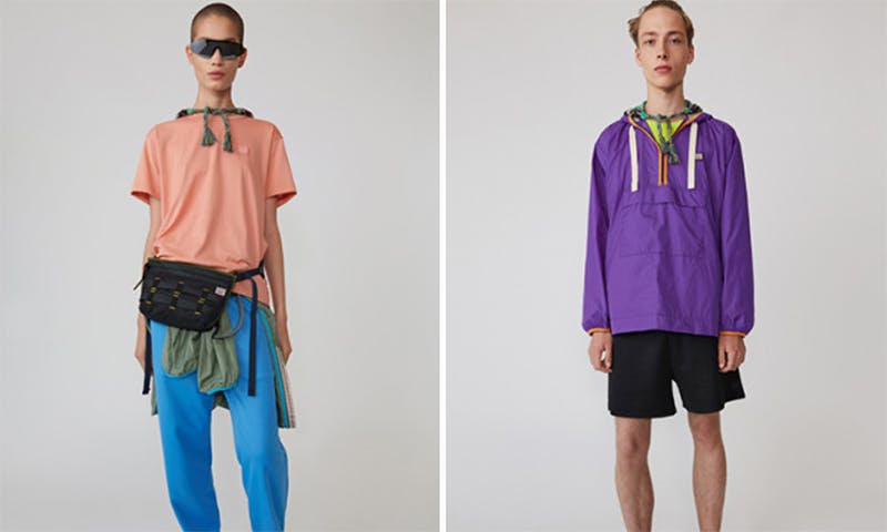 acne studios face motif third collection feature