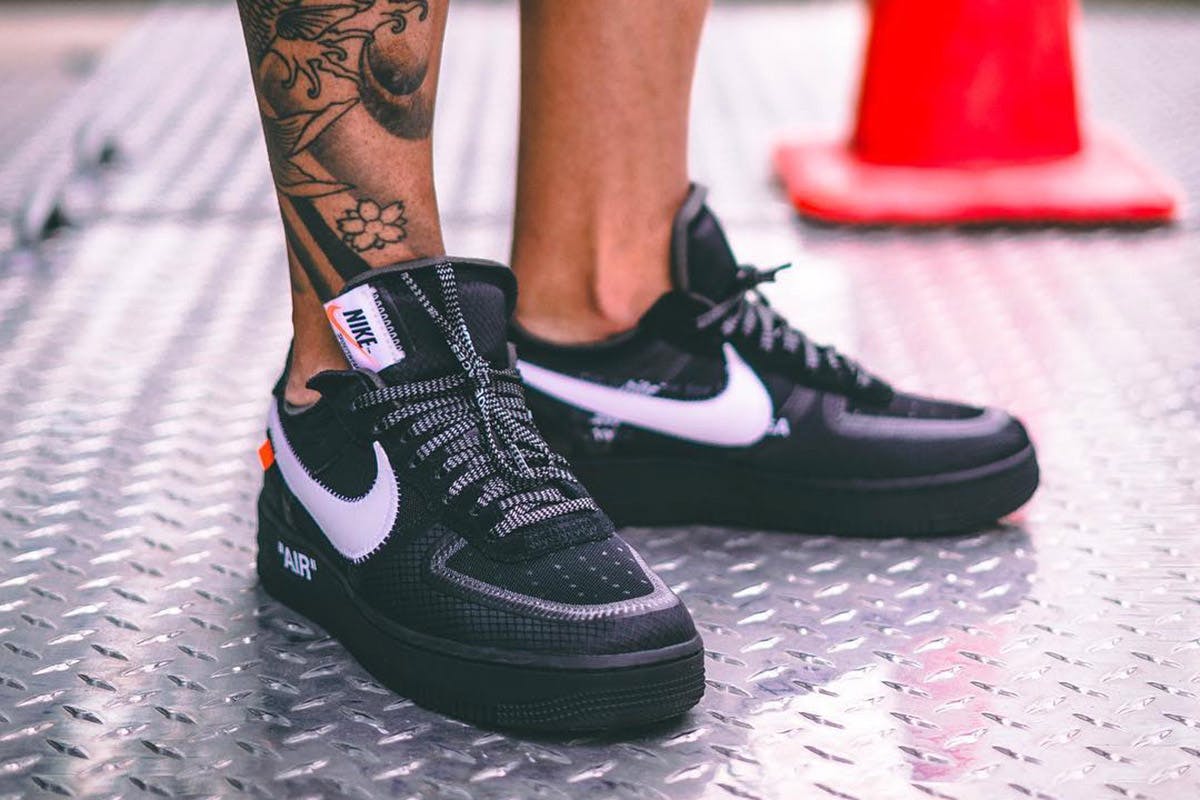 OFF-WHITE x Nike Air Force 1 “Black”: On-Foot Pictures Surfaced