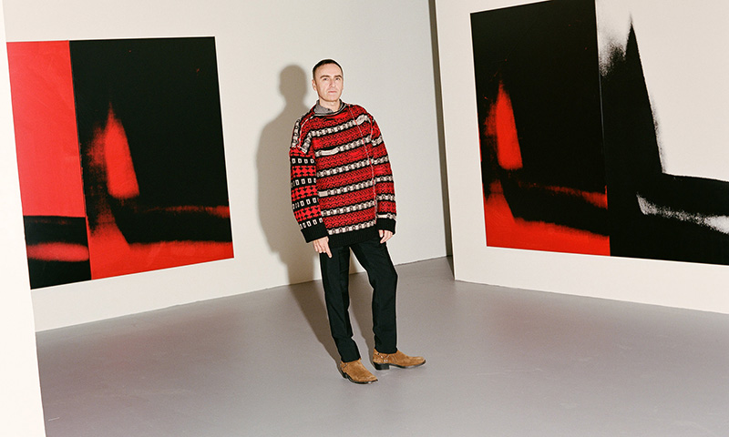 raf simons new york times interview feature Calvin Klein andy warhol