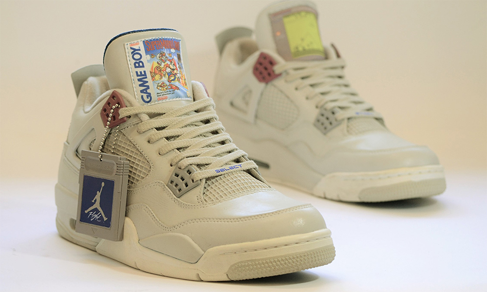 Check Out These Nike Air Jordan 4 Game Boy-Themed Customs