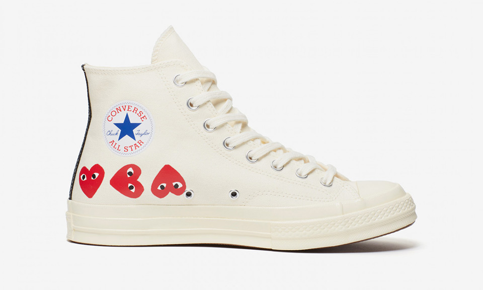 comme des garcons play converse chuck taylor all star 70 multi heart release date price info Converse Chuck Taylor All Star '70