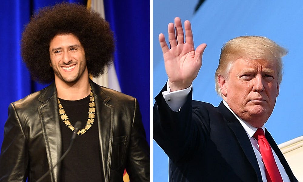 colin kaepernick nike stock donald trump response nfl