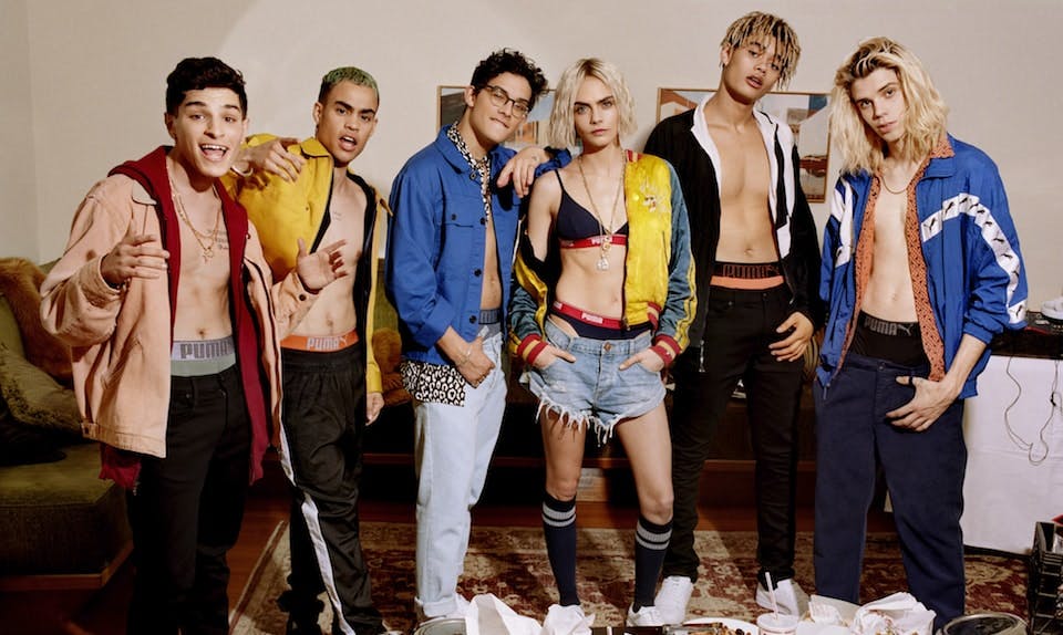 cara delevingne prettymuch puma bodywear fw18 campaign