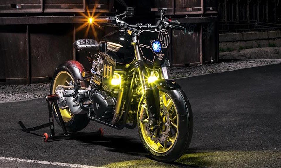 mandrill garage power street triumph t100 racer
