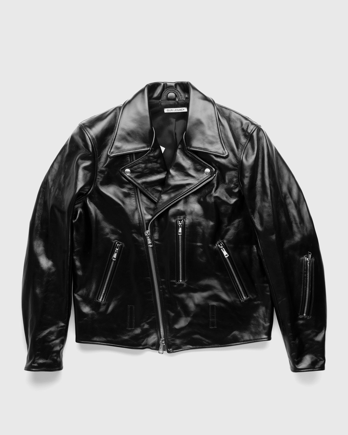Our Legacy - Hellraiser Leather Jacket Aamon Black - Clothing - Black - Image 1