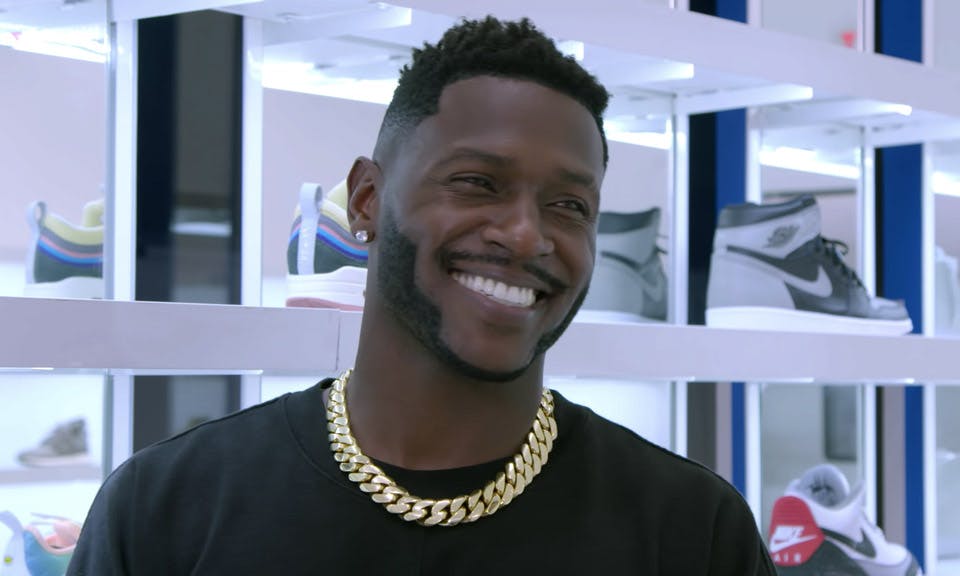 antonio brown feat sneaker shopping