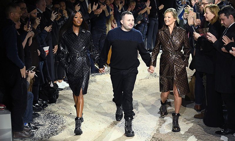 Louis Vuitton : Runway Paris Fashion Week Menswear F/W 2018 kate moss kim jones naomi campbell