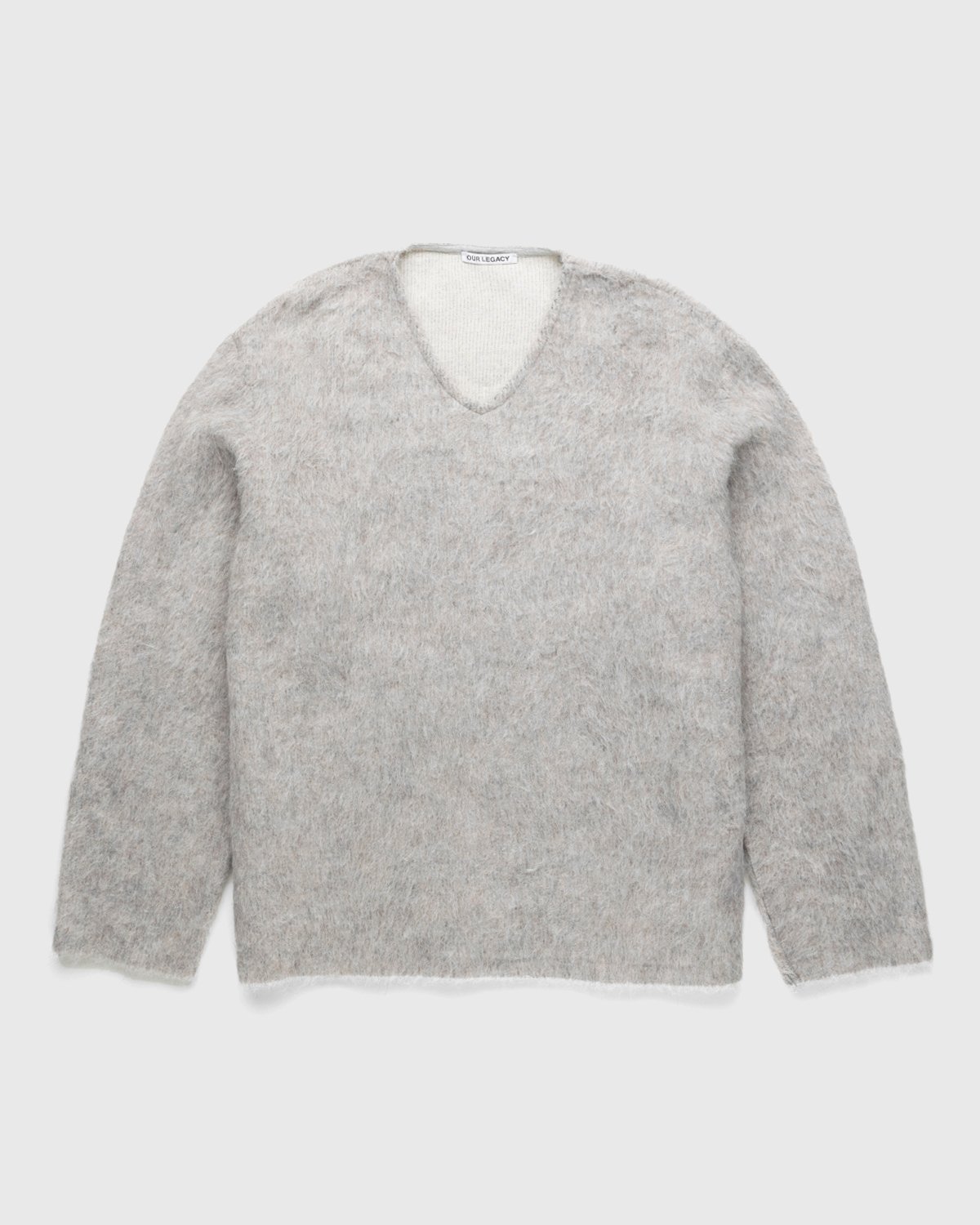Our Legacy - Double Lock Sweater Grey Alpaca - Clothing - Grey - Image 1