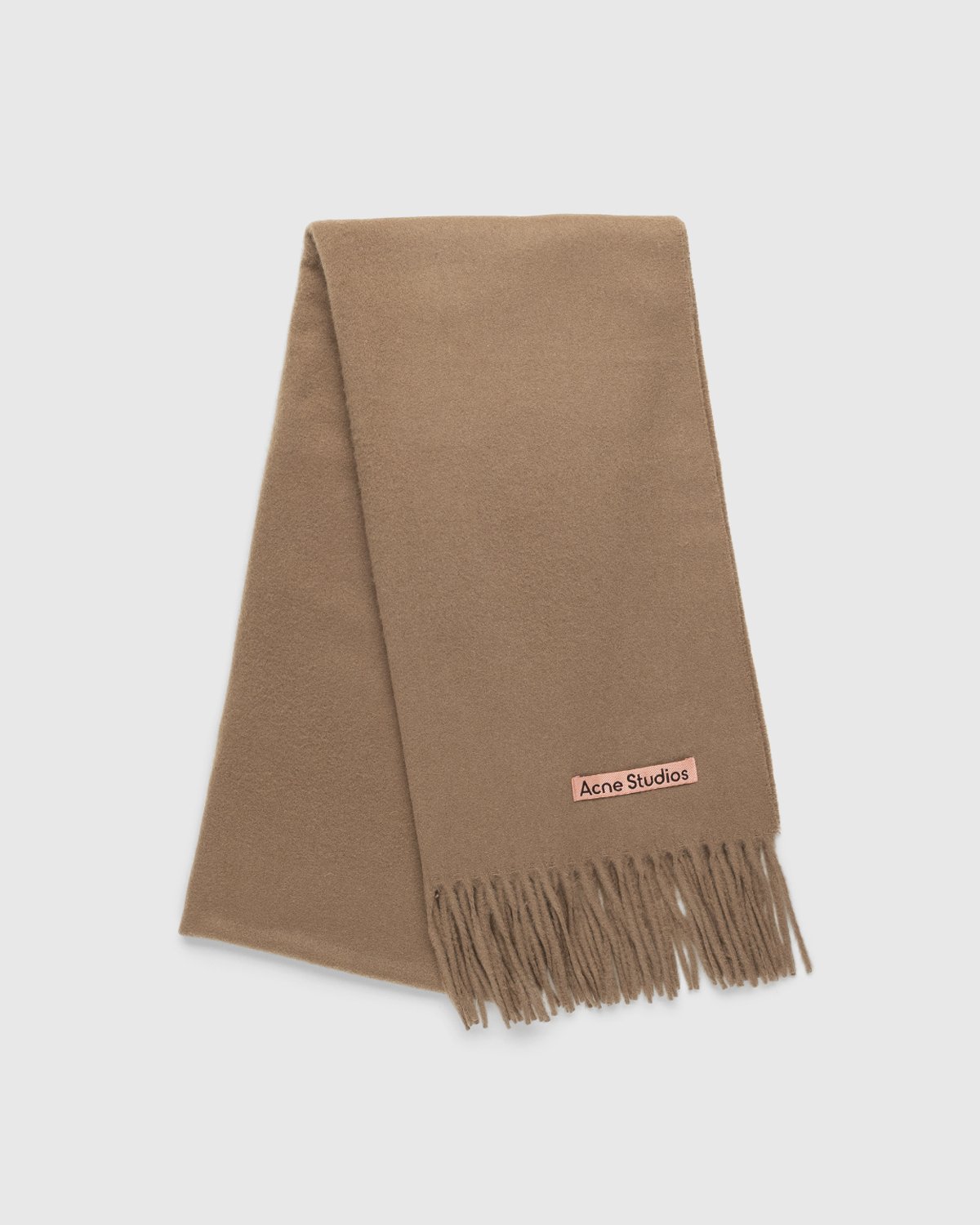 Acne Studios - Narrow Cashmere Scarf Caramel Brown - Accessories - Brown - Image 1