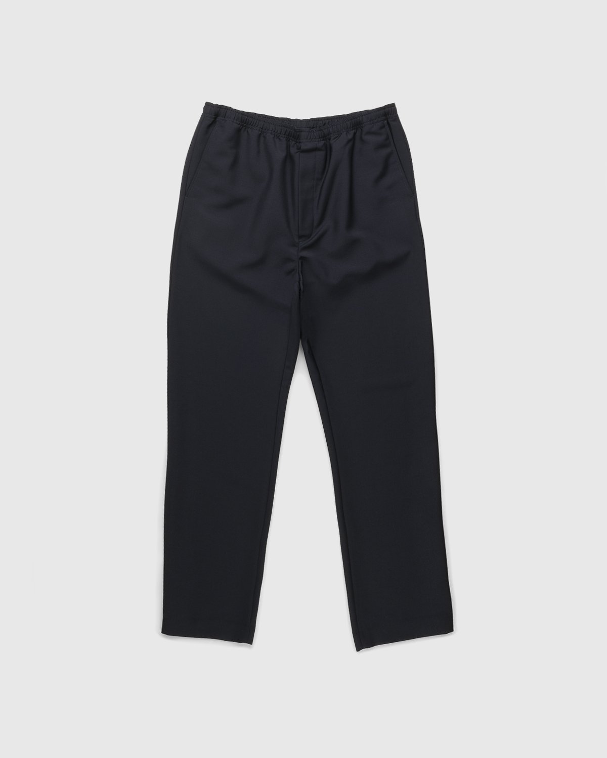 Acne Studios - Mohair Blend Drawstring Trousers Navy - Clothing - Blue - Image 1
