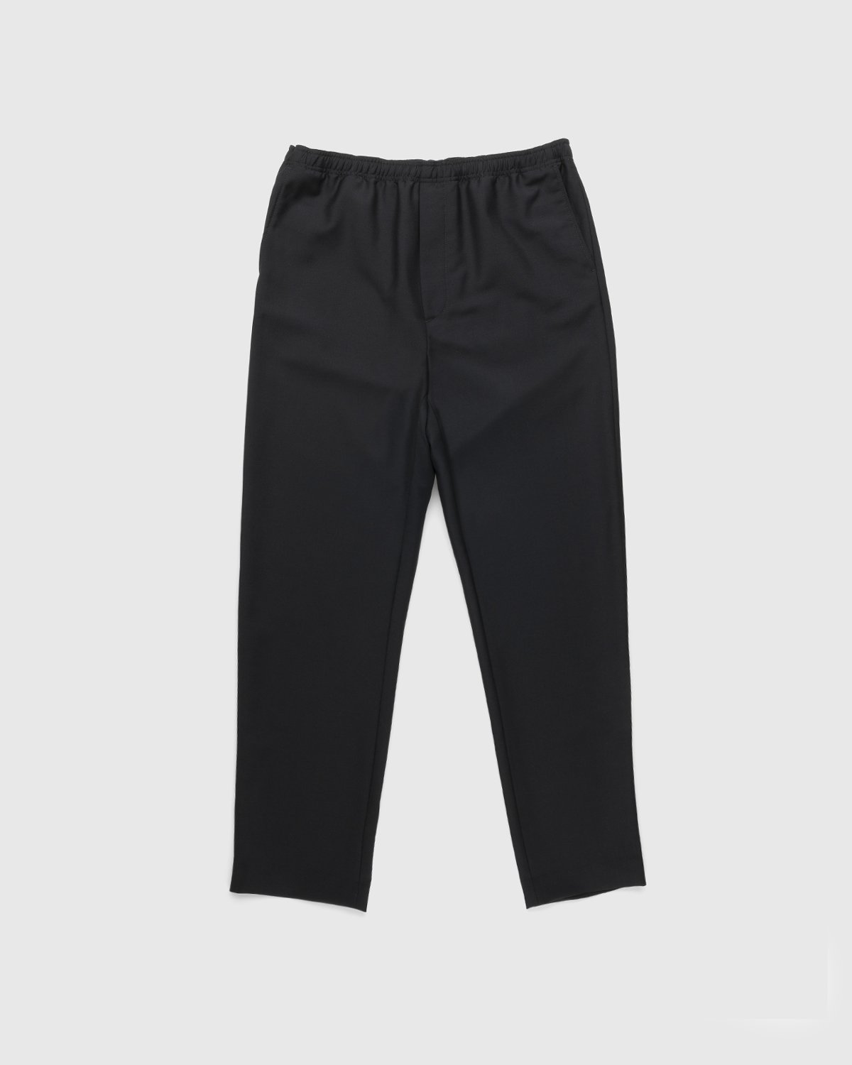 Acne Studios - Mohair Blend Drawstring Trousers Black - Clothing - Black - Image 1