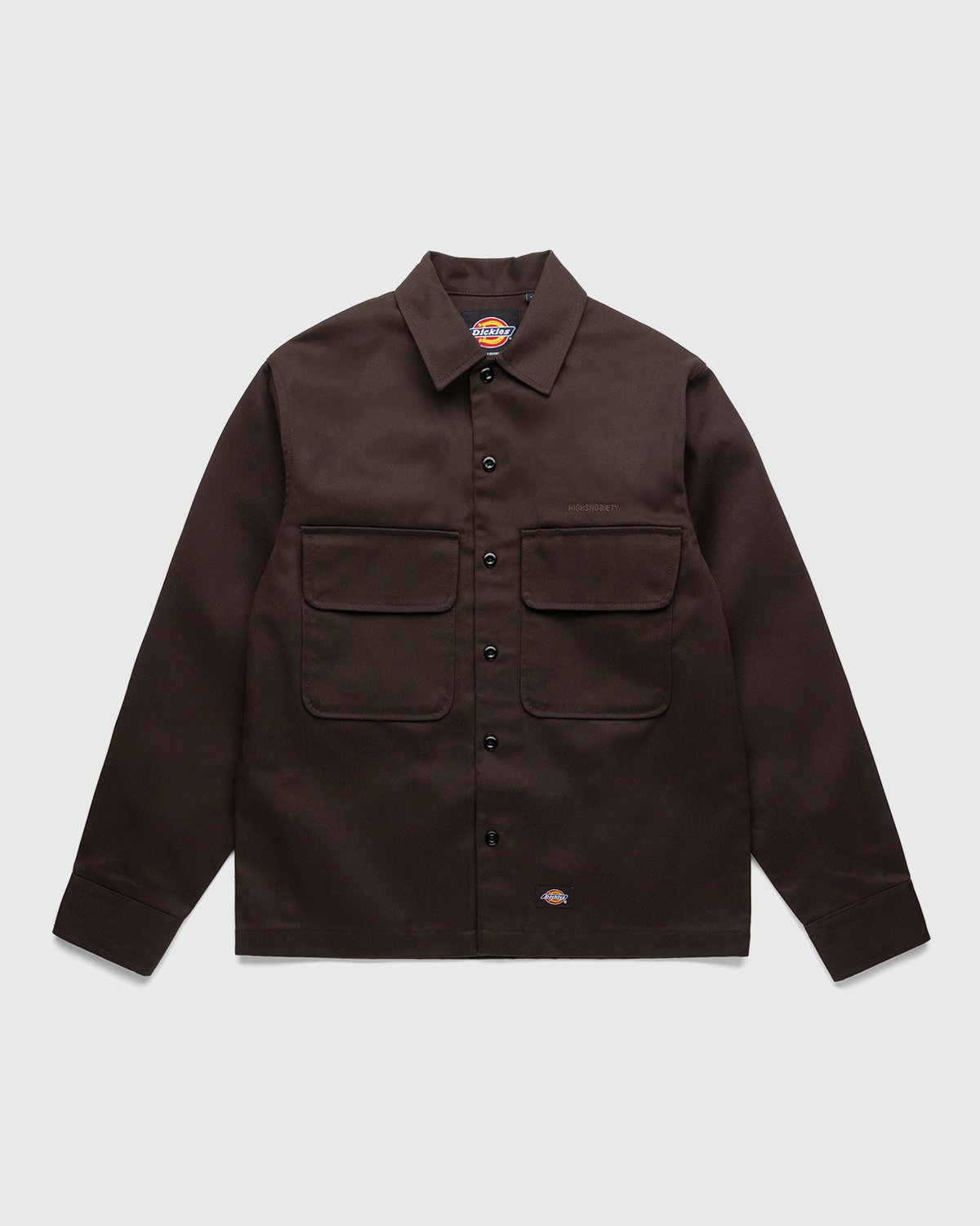 Highsnobiety x Dickies - Service Shirt Dark Brown - Clothing - Brown - Image 1