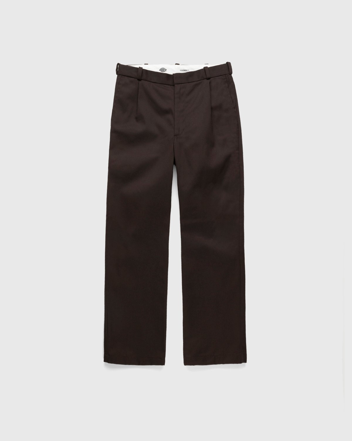 Highsnobiety x Dickies - Pleated Work Pants Dark Brown - Clothing - Brown - Image 1