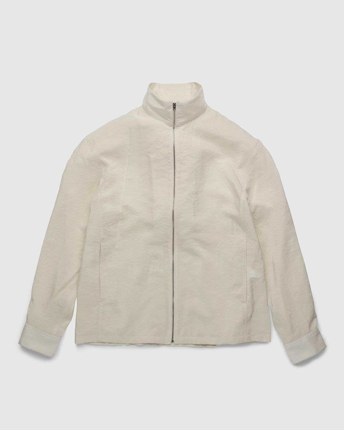 Lemaire - Dry Silk Shirt Blouson Off White - Clothing - Beige - Image 1