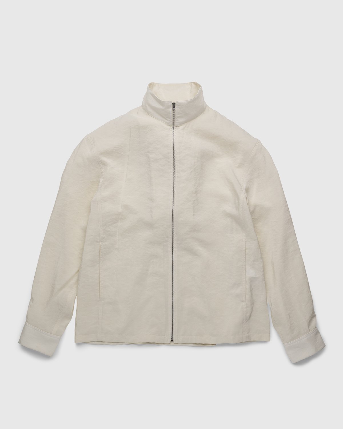 Lemaire - Dry Silk Shirt Blouson Off White - Clothing - Beige - Image 1