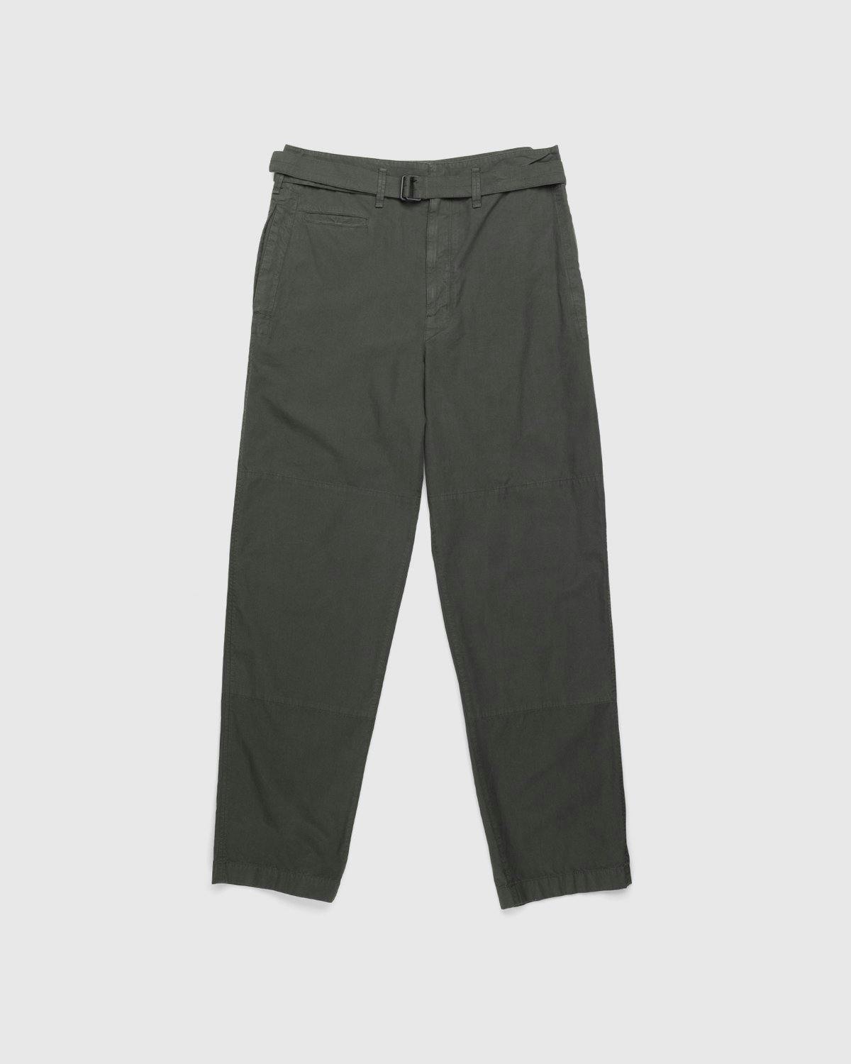 Lemaire - Water Repellent Trench Pants Deep Forest - Clothing - Grey - Image 1