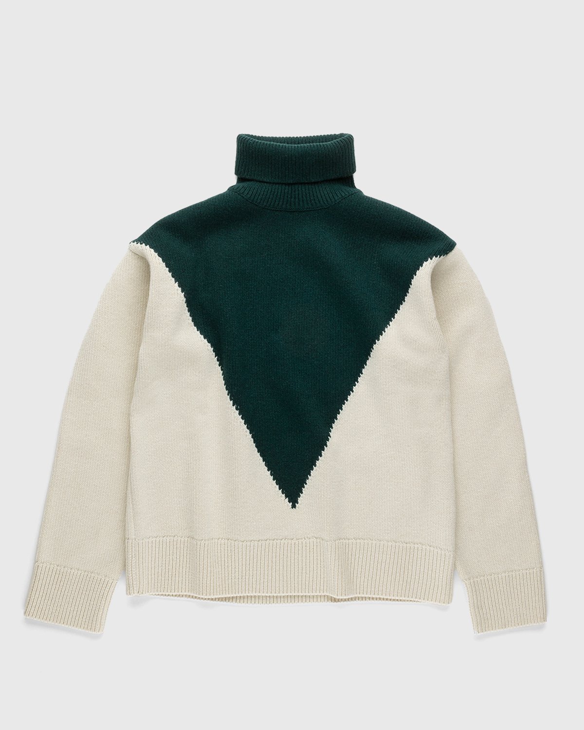 Jil Sander - Cashmere High Neck Knit Sweater Green - Clothing - Green - Image 1