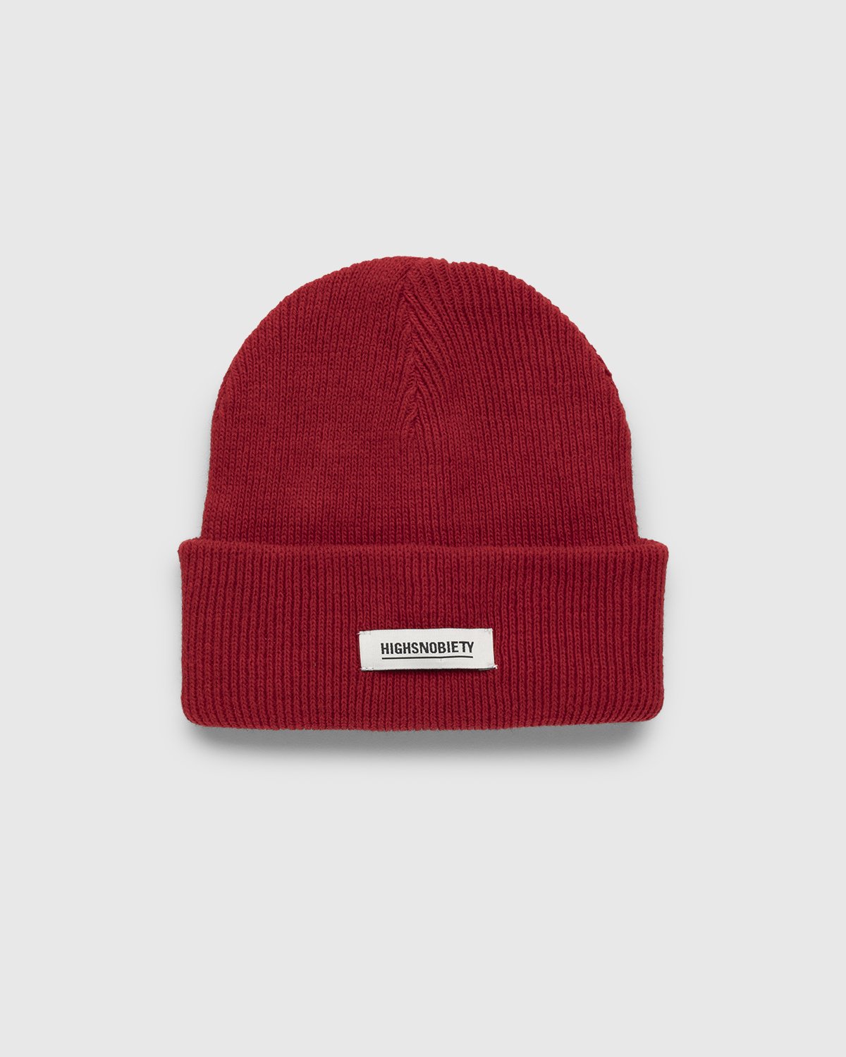 Highsnobiety - Watch Logo Staples Beanie Cardinal Red - Accessories - Red - Image 1