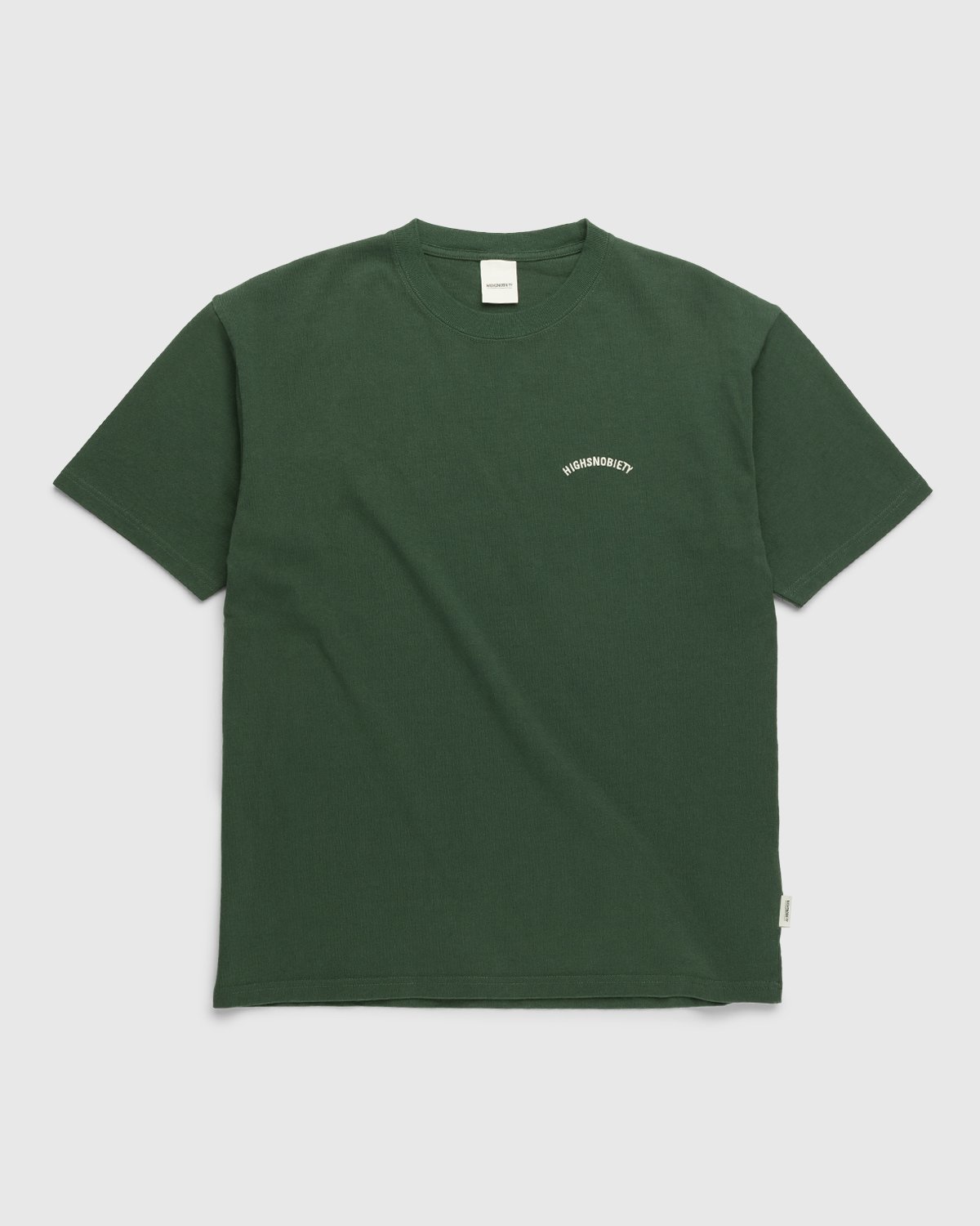 Highsnobiety - Heavy Logo Staples T-Shirt Campus Green - Clothing - Green - Image 1