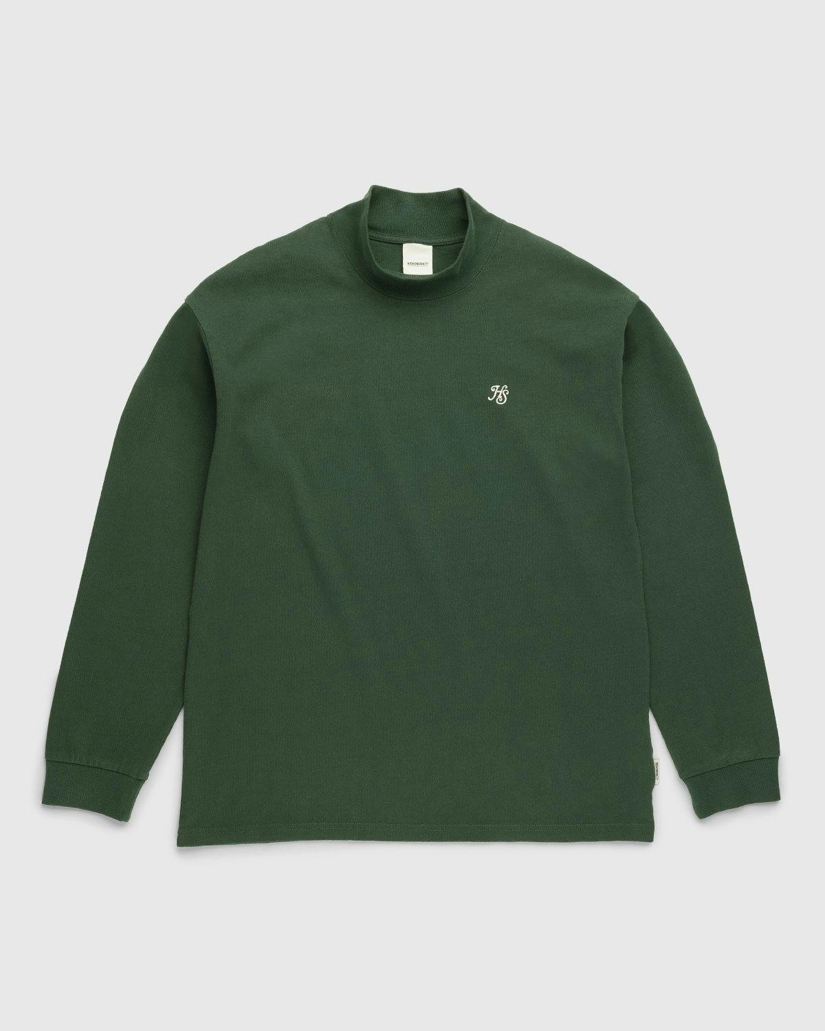 Highsnobiety - Heavy Logo Staples Mock Neck Campus Green - Clothing - Green - Image 1