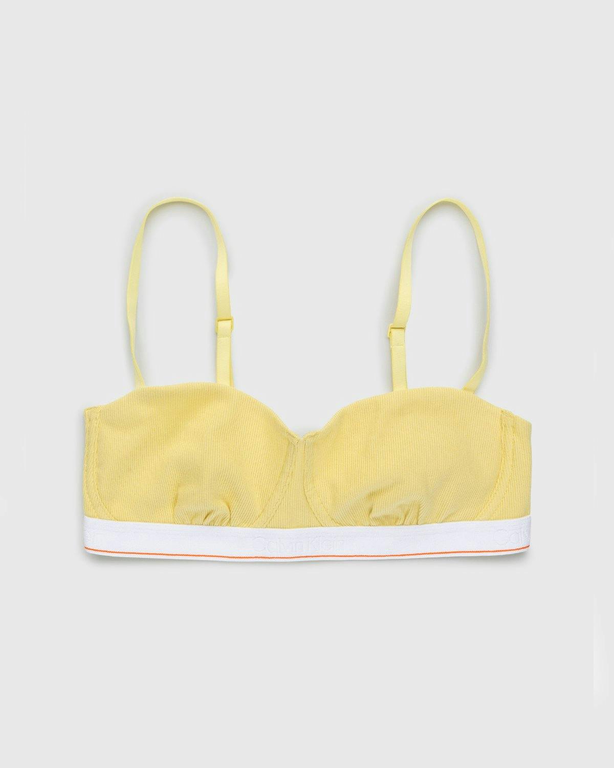 Heron Preston x Calvin Klein - Womens Unlined Balconette Pale Yellow - Clothing - Yellow - Image 1