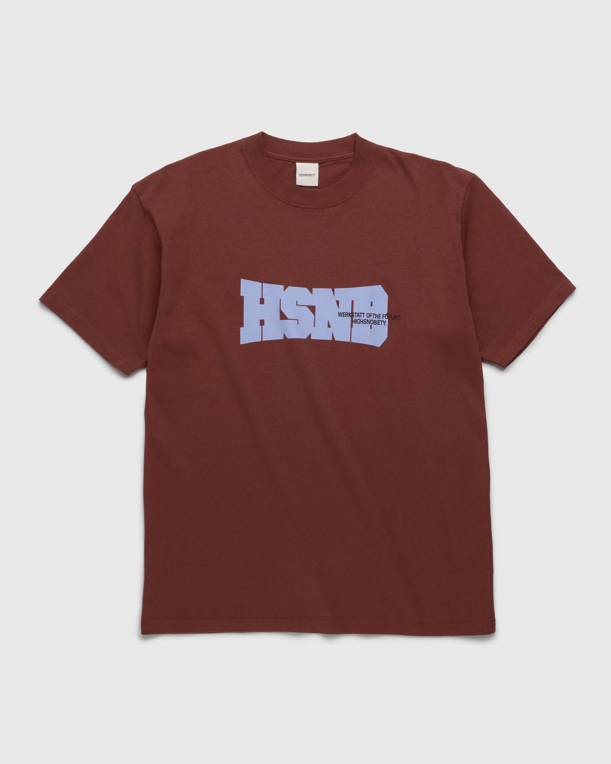 Highsnobiety - HSNB Logo T-Shirt Brown - Clothing - Brown - Image 1