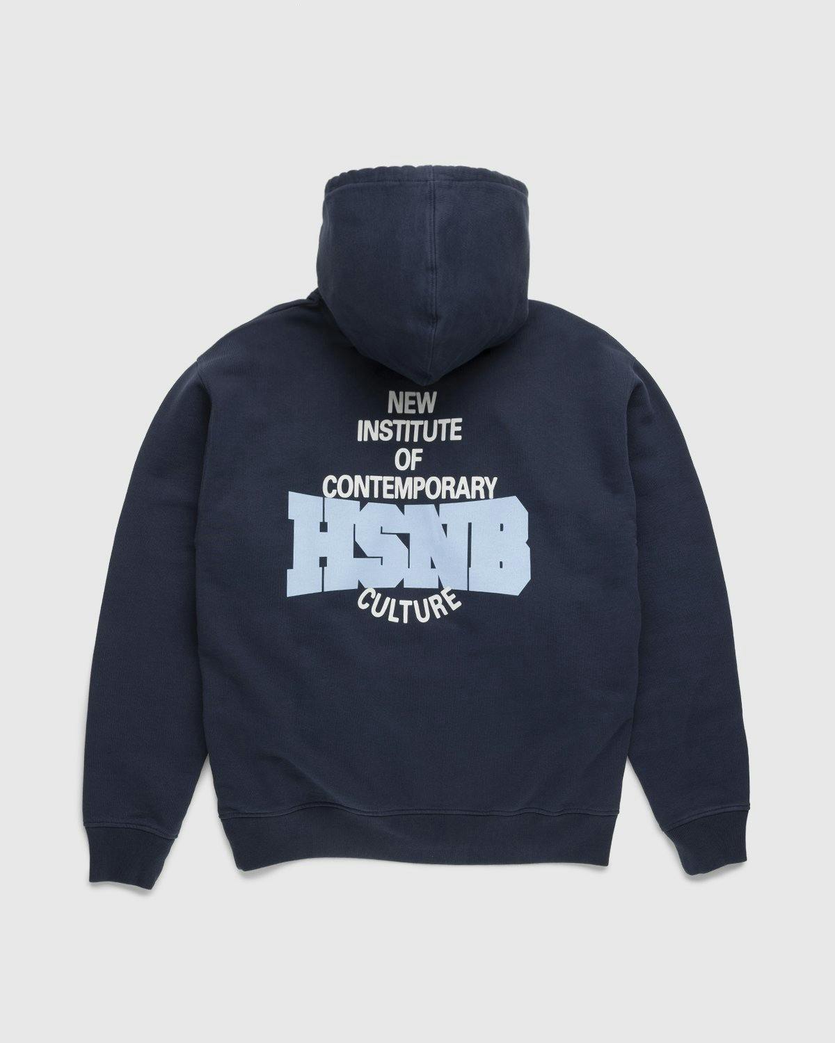 Highsnobiety - HSNB Logo Hoodie Navy - Clothing - Blue - Image 1