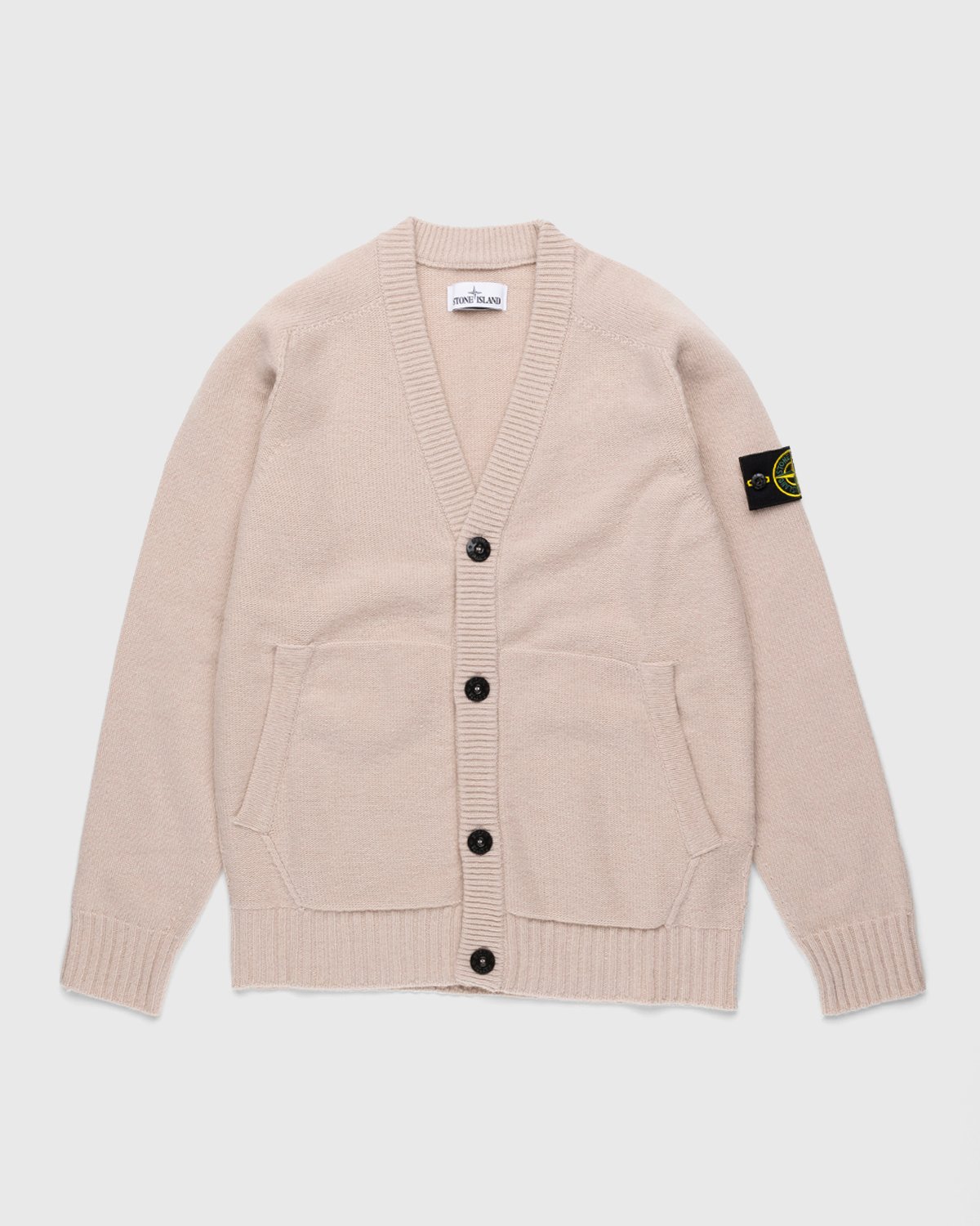 Stone Island - Knitted Cardigan Rustic Rose - Clothing - Red - Image 1