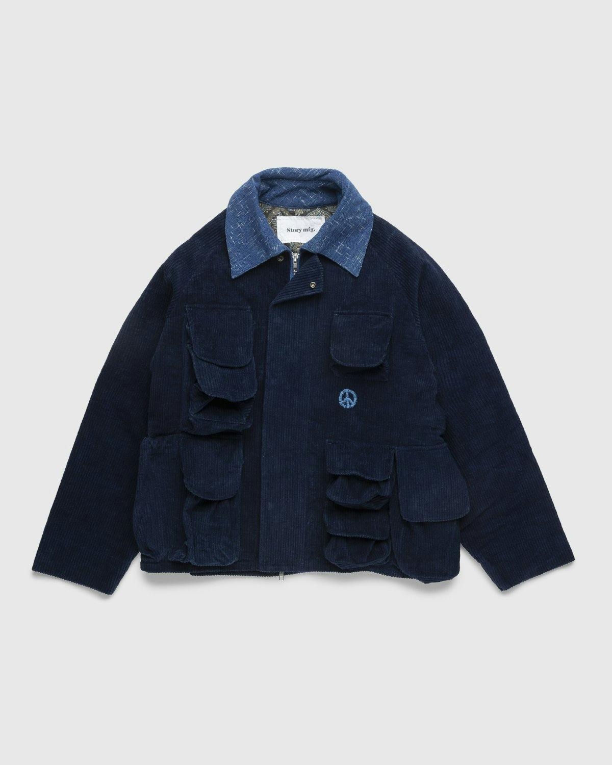 Story mfg. - Rambler Jacket Deep Indigo Corduroy - Clothing - Blue - Image 1