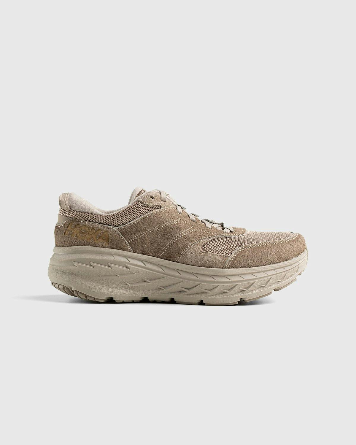 HOKA x Engineered Garments - Bondi L Simply Taupe Cow Hair - Footwear - Beige - Image 1