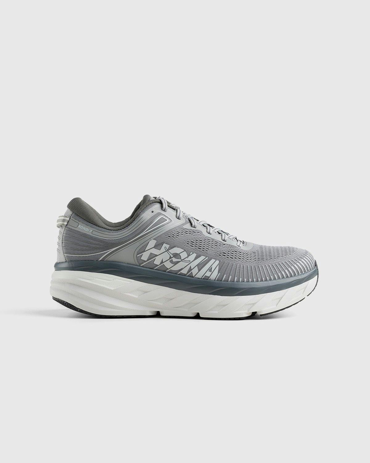 HOKA - M Bondi 7 Wild Dove Dark Shadow - Footwear - Grey - Image 1