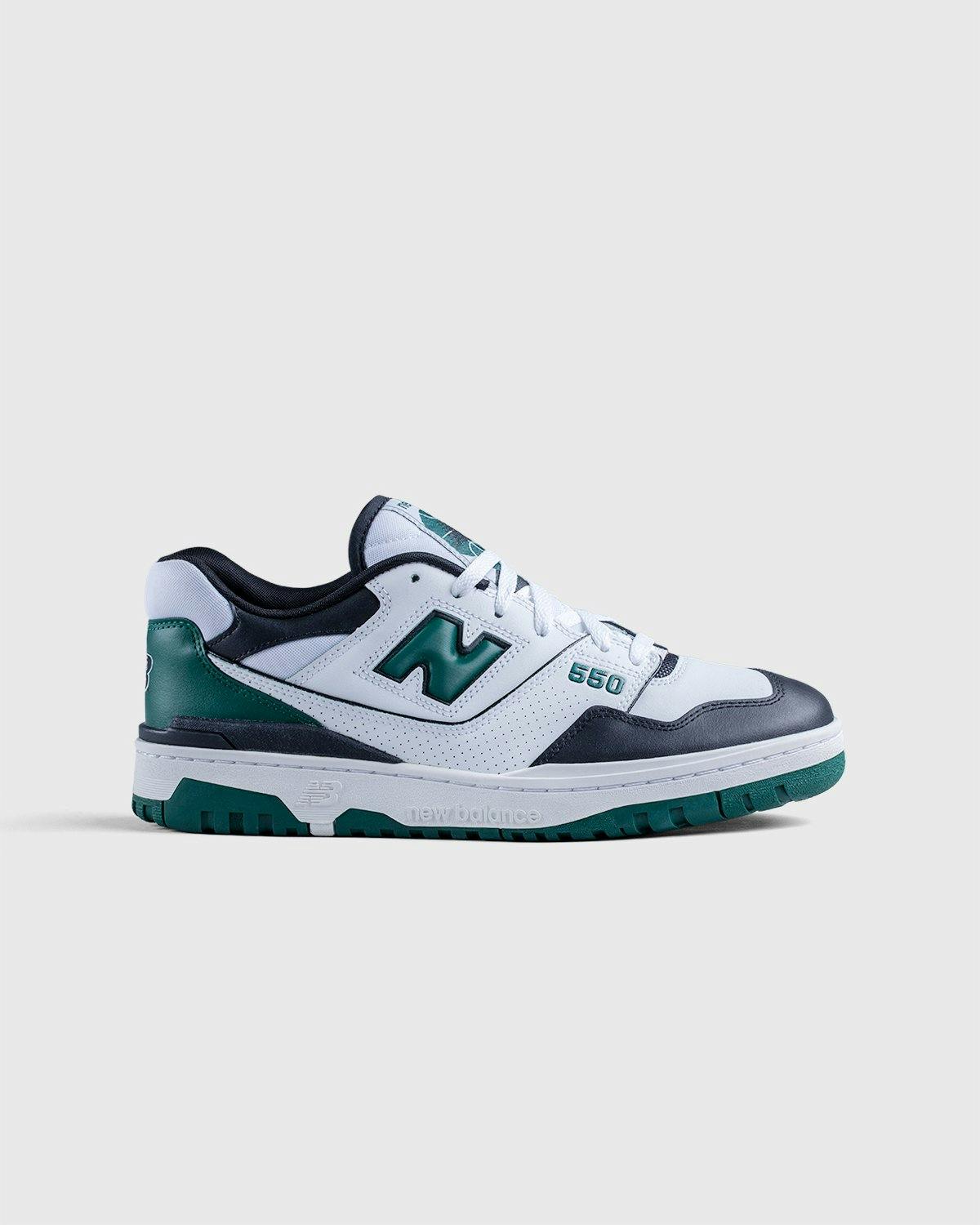 New Balance - BB550LE1 White Black Green - Footwear - White - Image 1