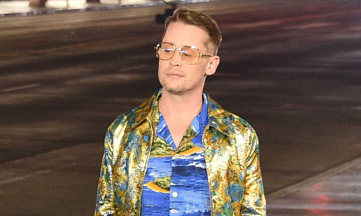 macaulay culkin gucci runway show model fashion collection los angeles fashion high