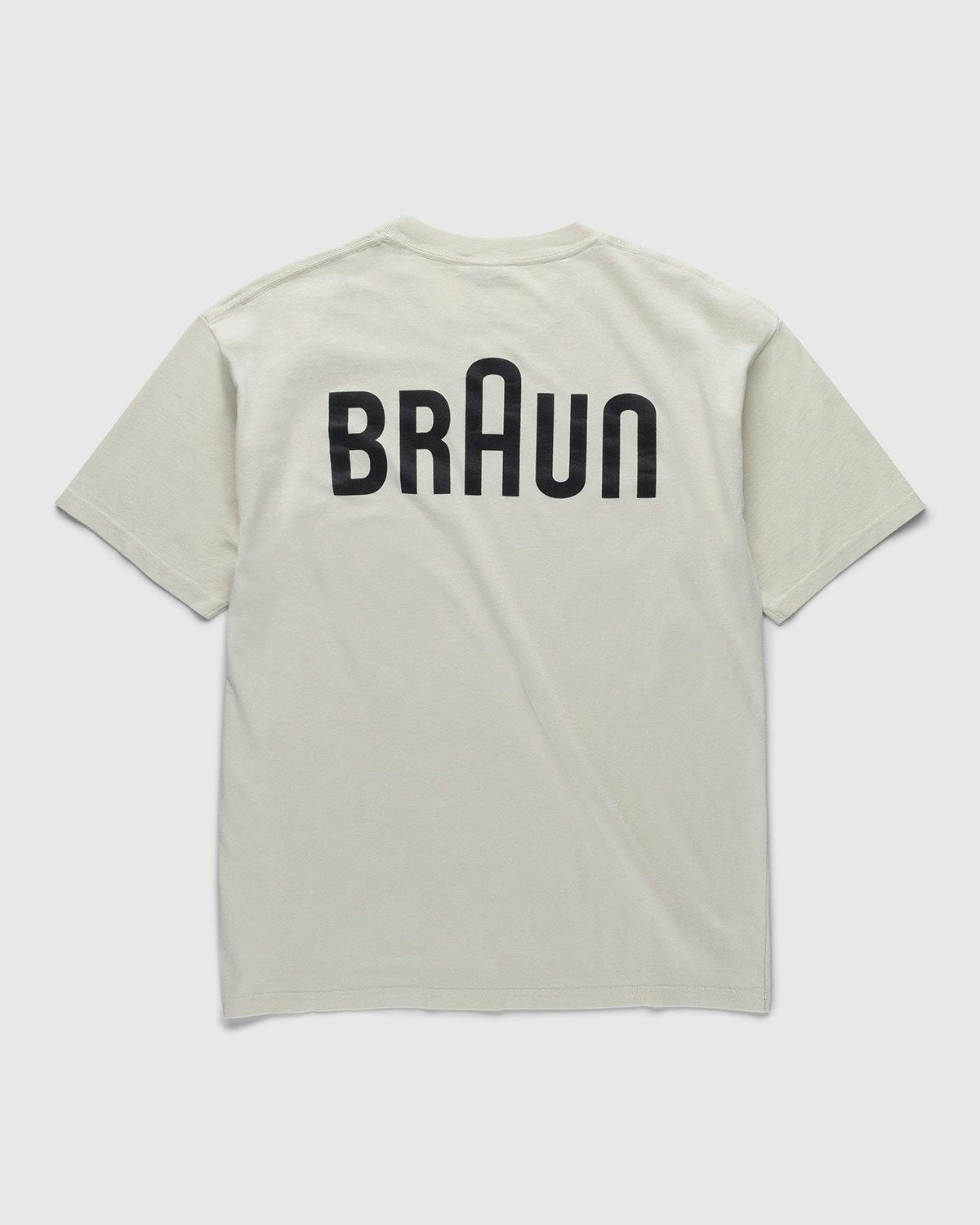 BRAUN x Highsnobiety - Logo T-Shirt Eggshell - Clothing - Beige - Image 1